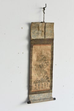 Small antique amulets from Japanese temples/18th-19th century/scrolls prints