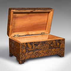 Small Antique Apprentice Chest, English, Camphorwood, Storage Box, circa 1920