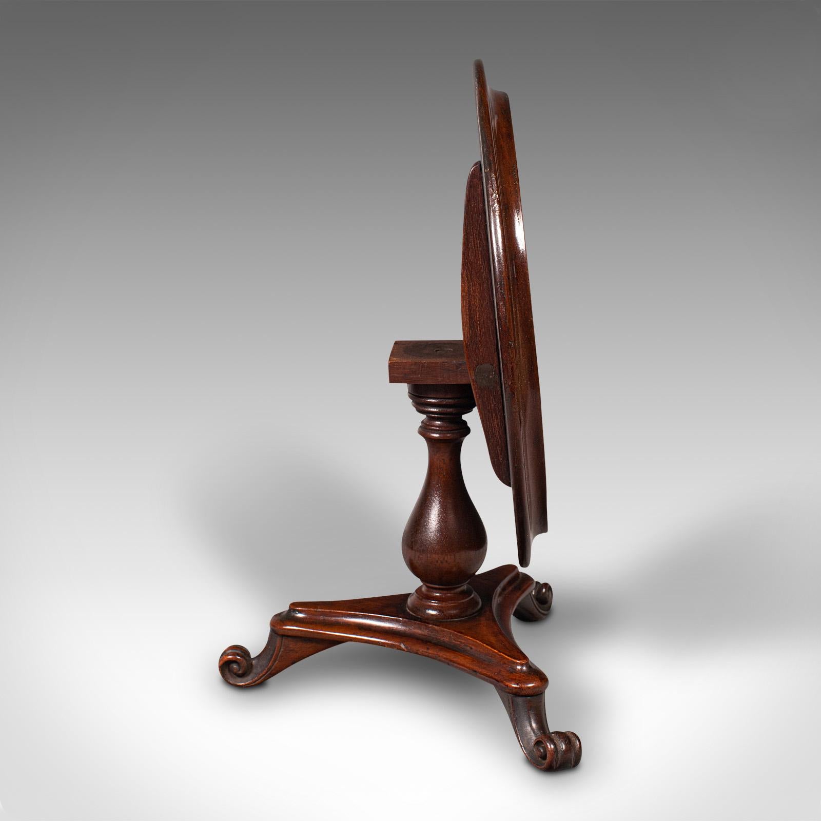 19th Century Small Antique Apprentice Table, English Miniature Furniture, Tilt Top, Victorian