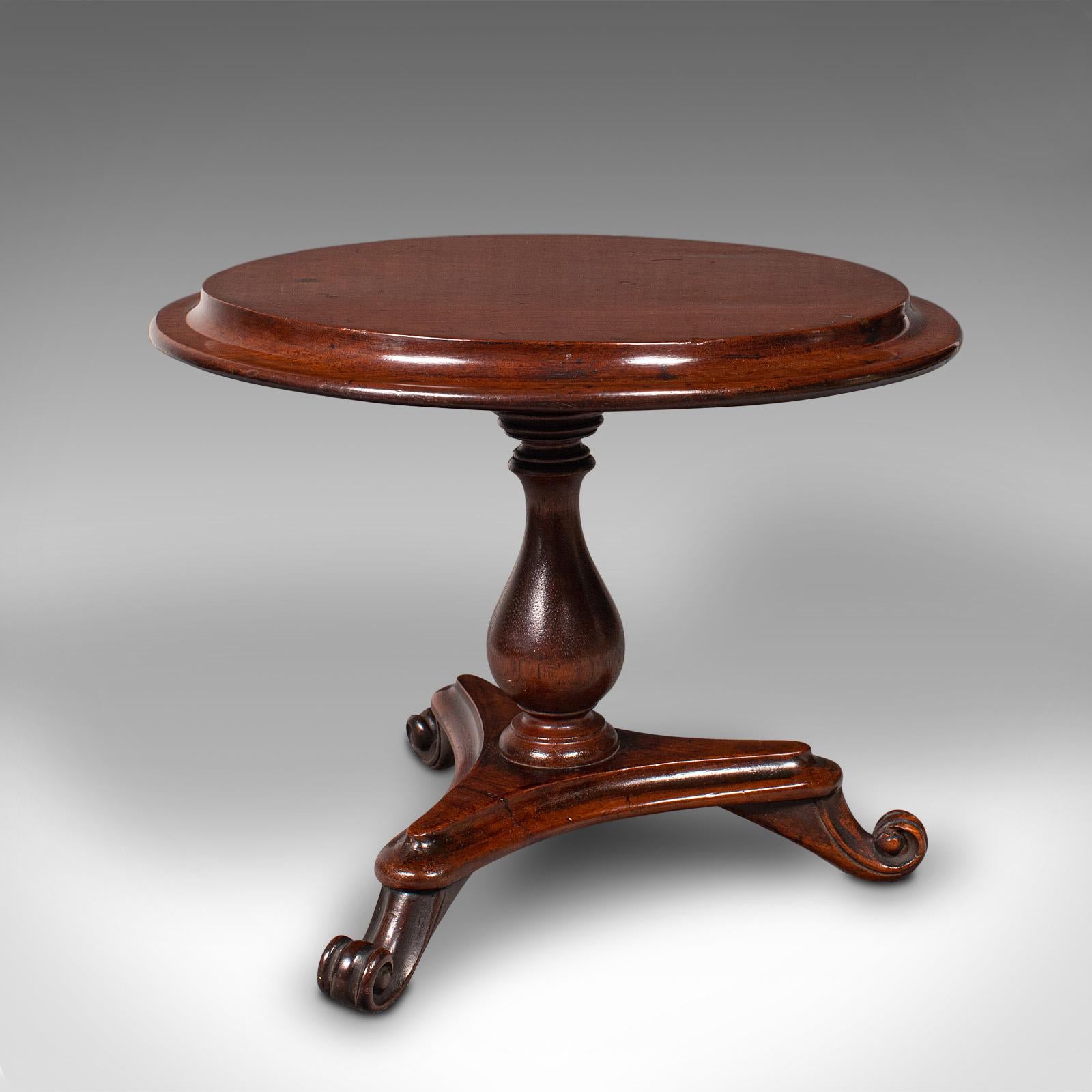 Small Antique Apprentice Table, English Miniature Furniture, Tilt Top, Victorian 1