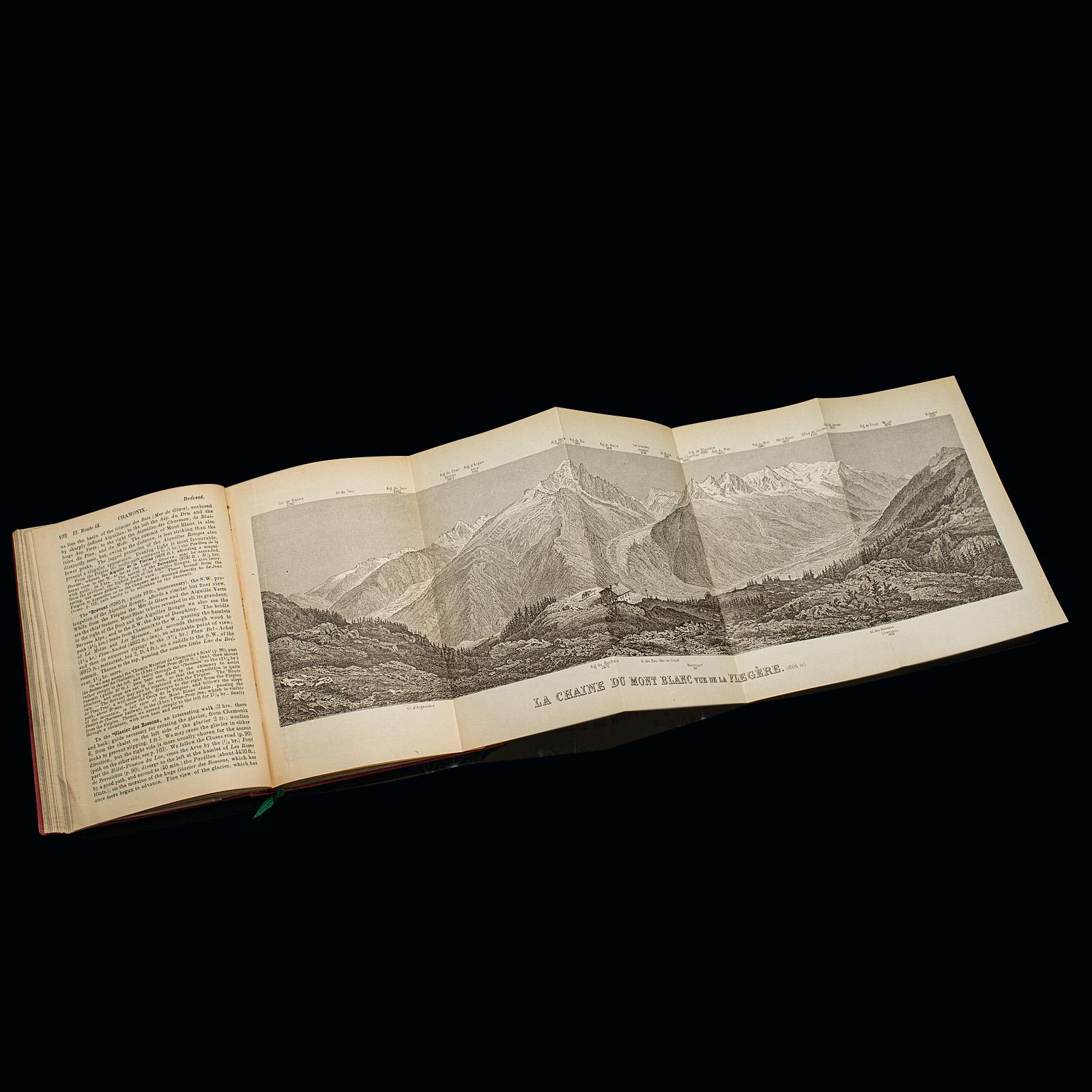 Small Antique Baedeker's South Eastern France Guide Book, Provence, Travel Maps For Sale 3
