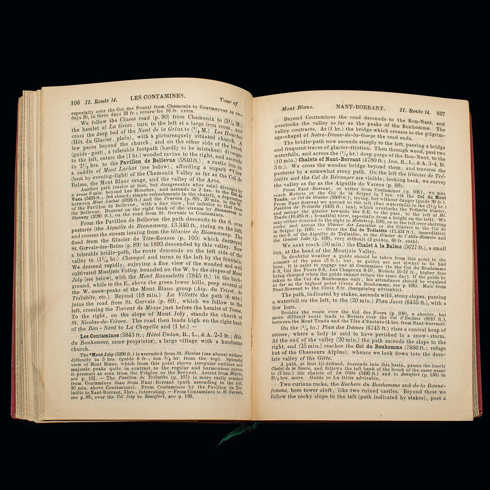 Small Antique Baedeker's South Eastern France Guide Book, Provence, Travel Maps For Sale 4