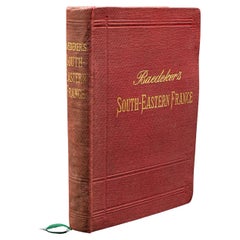 Piccola guida d'epoca Baedeker della Francia sud-orientale, Provenza, mappe di viaggio