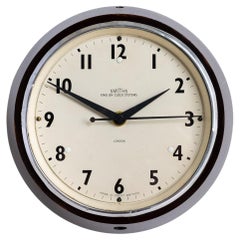 Small Retro Bakelite Factory Clocks by Smiths English Clock Systems - 1 