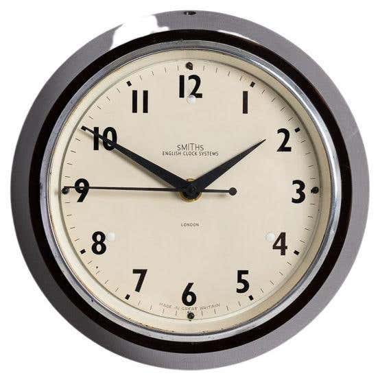 Large Antique Factory Clock by International Time Recording Co Ltd at ...