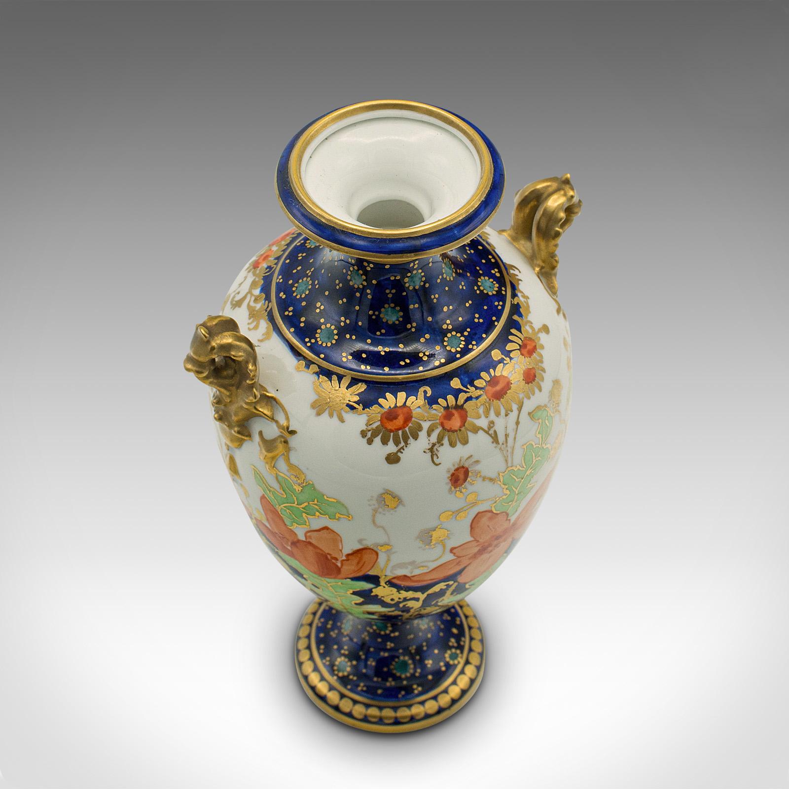Small Antique Baluster Urn, English, Ceramic, Decorative Posy Vase, Victorian For Sale 2