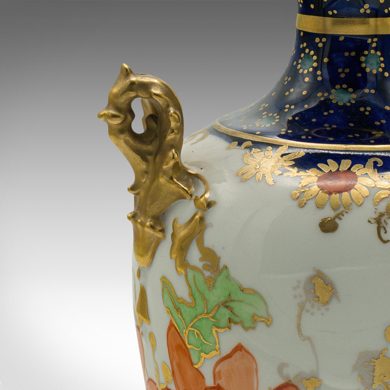 Small Antique Baluster Urn, English, Ceramic, Decorative Posy Vase, Victorian For Sale 4