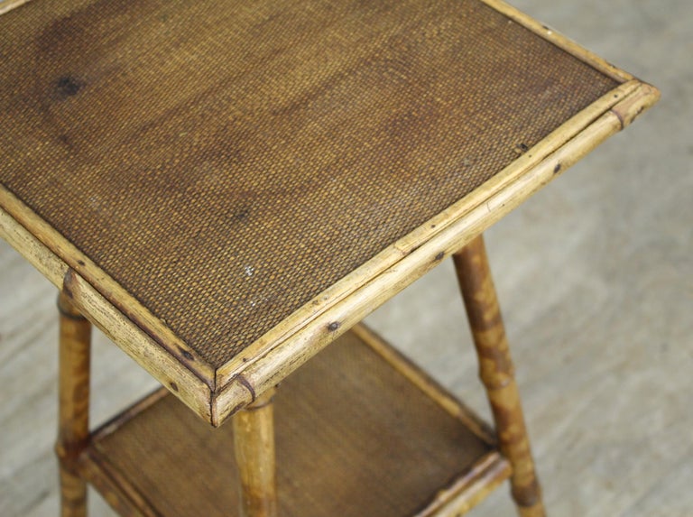 Small Antique Bamboo Side Table at 1stDibs small bamboo table, small