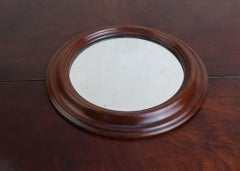 Pequeño Espejo Redondo de Ojo de Buey, Inglés, C.1860