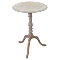 Small Antique Bleached Gustavian Style Round Side Table. English, Circa 1850