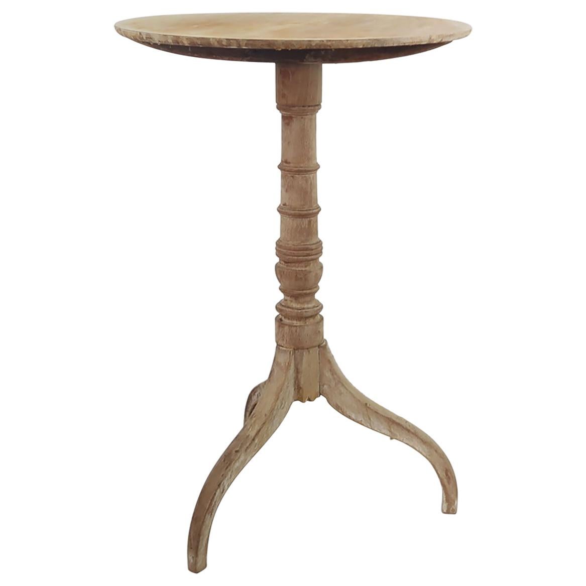 Small Antique Bleached Mahogany Side Table, English, circa 1820 For