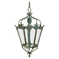Small Antique Brass Chandelier Pendent