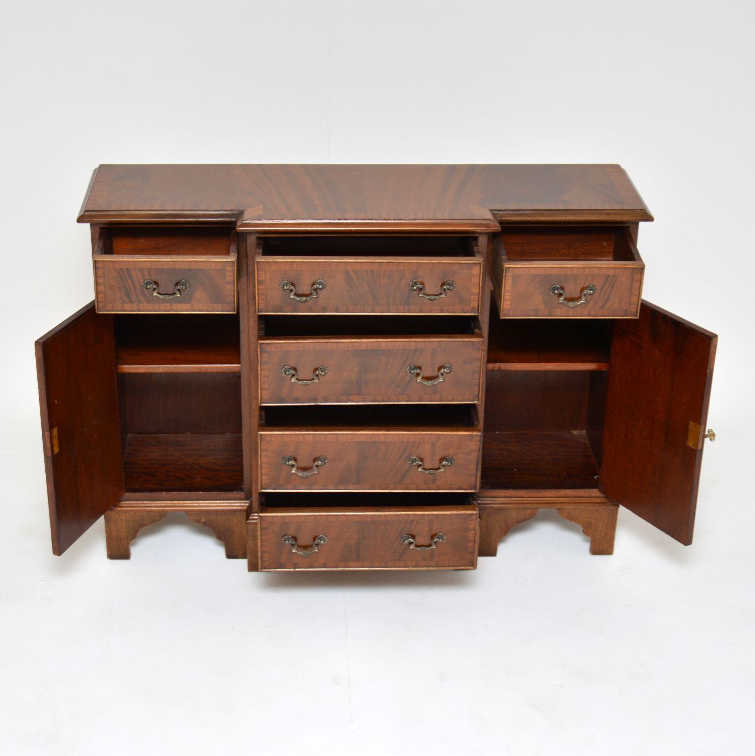 20th Century Small Antique Breakfront Sideboard