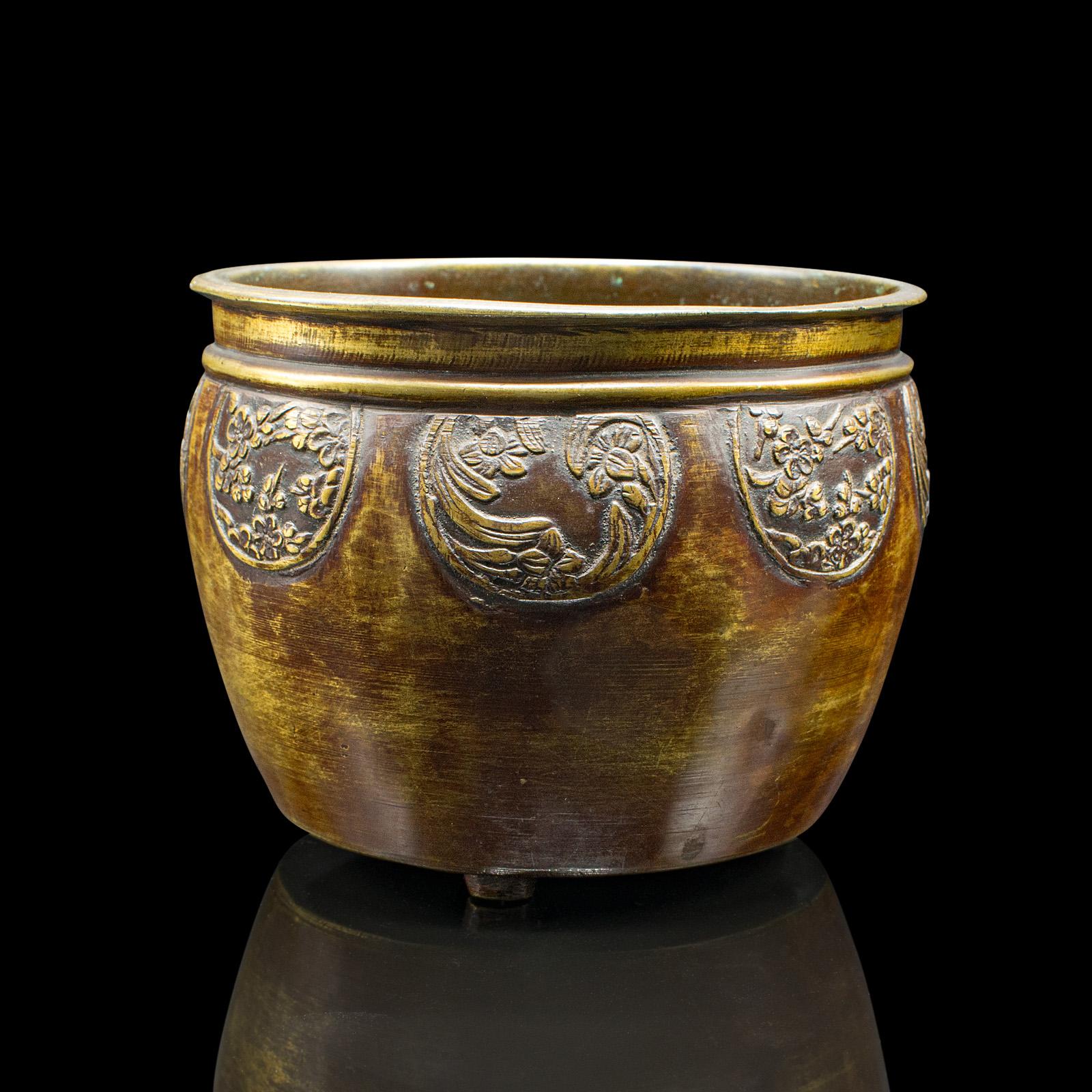 Early 19th Century Small Antique Bronze Planter Bowl, Chinese, Decorative, Desk Pot, Georgian, 1800 For Sale