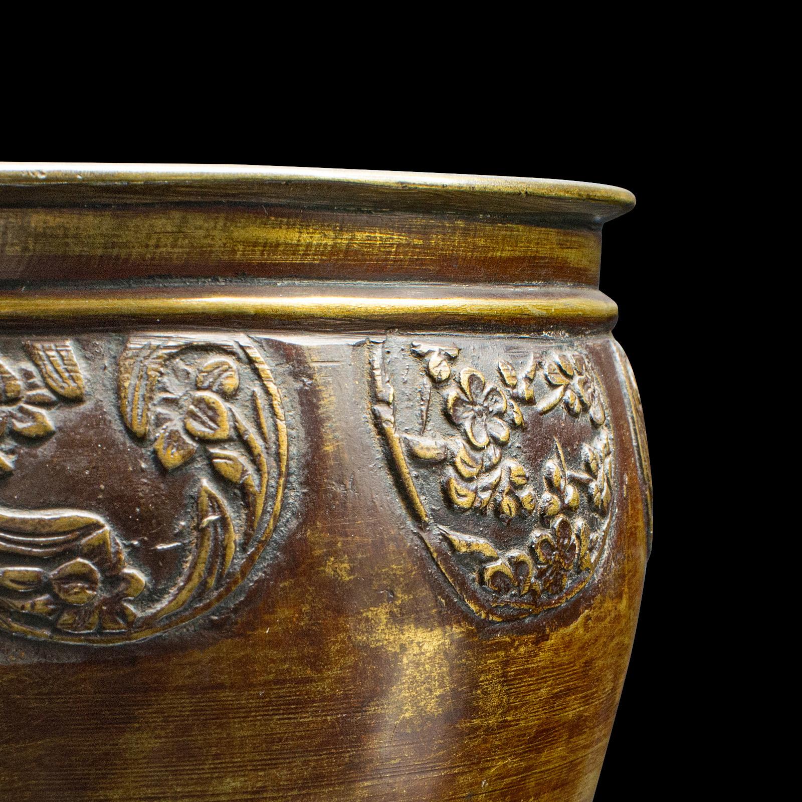 Small Antique Bronze Planter Bowl, Chinese, Decorative, Desk Pot, Georgian, 1800 For Sale 5