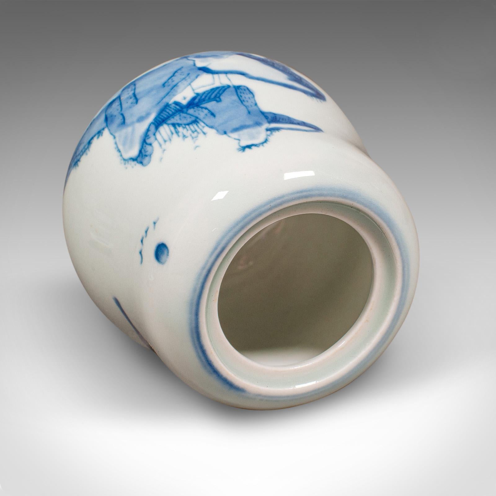 Petit pot à chaire ancien, oriental, boîte à thé en céramique, boîte de conserve, victorien, 1900 en vente 1