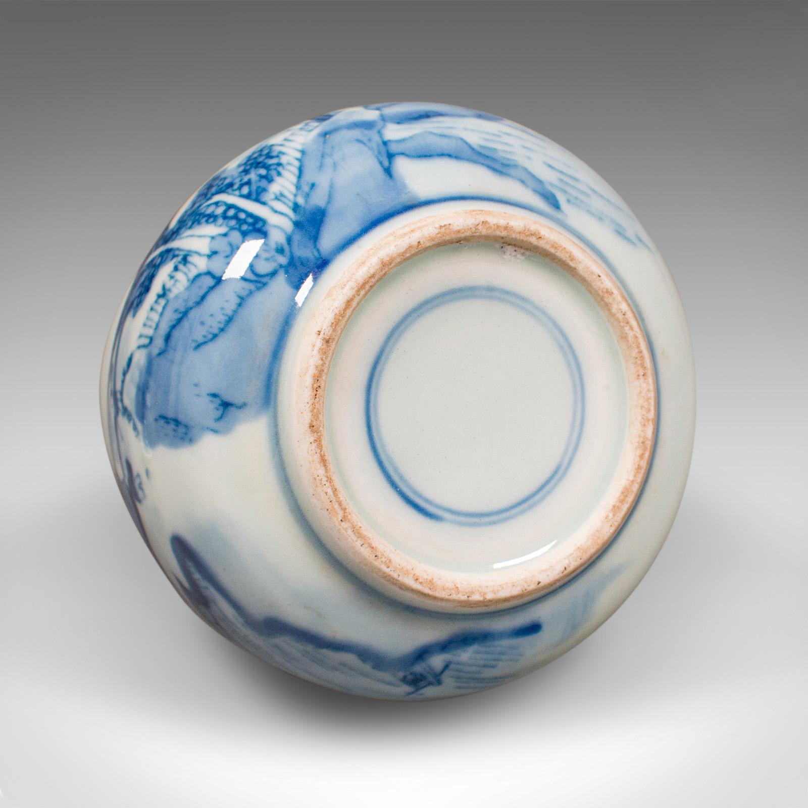 Petit pot à chaire ancien, oriental, boîte à thé en céramique, boîte de conserve, victorien, 1900 en vente 2