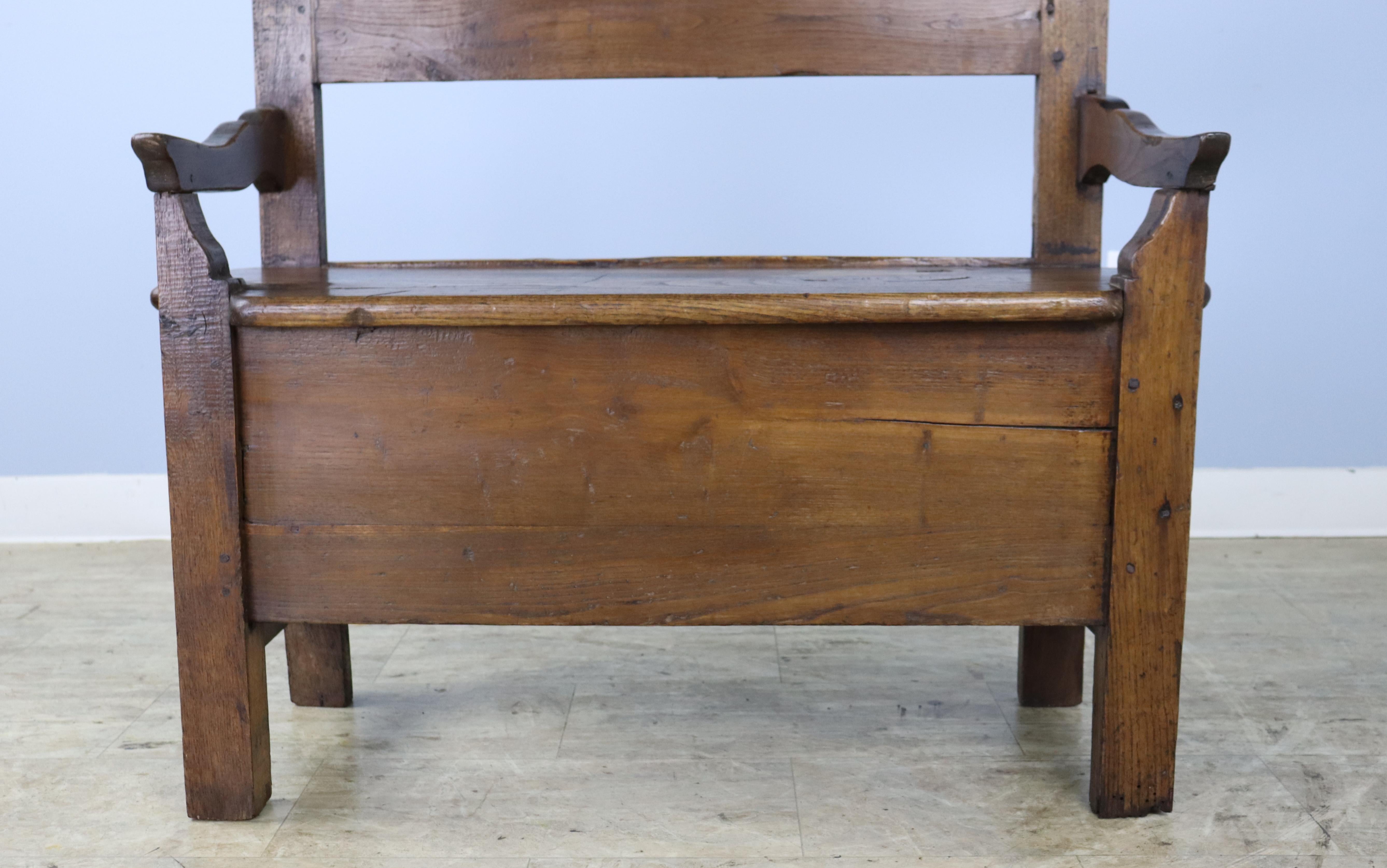 French Small Antique Chestnut Seat For Sale