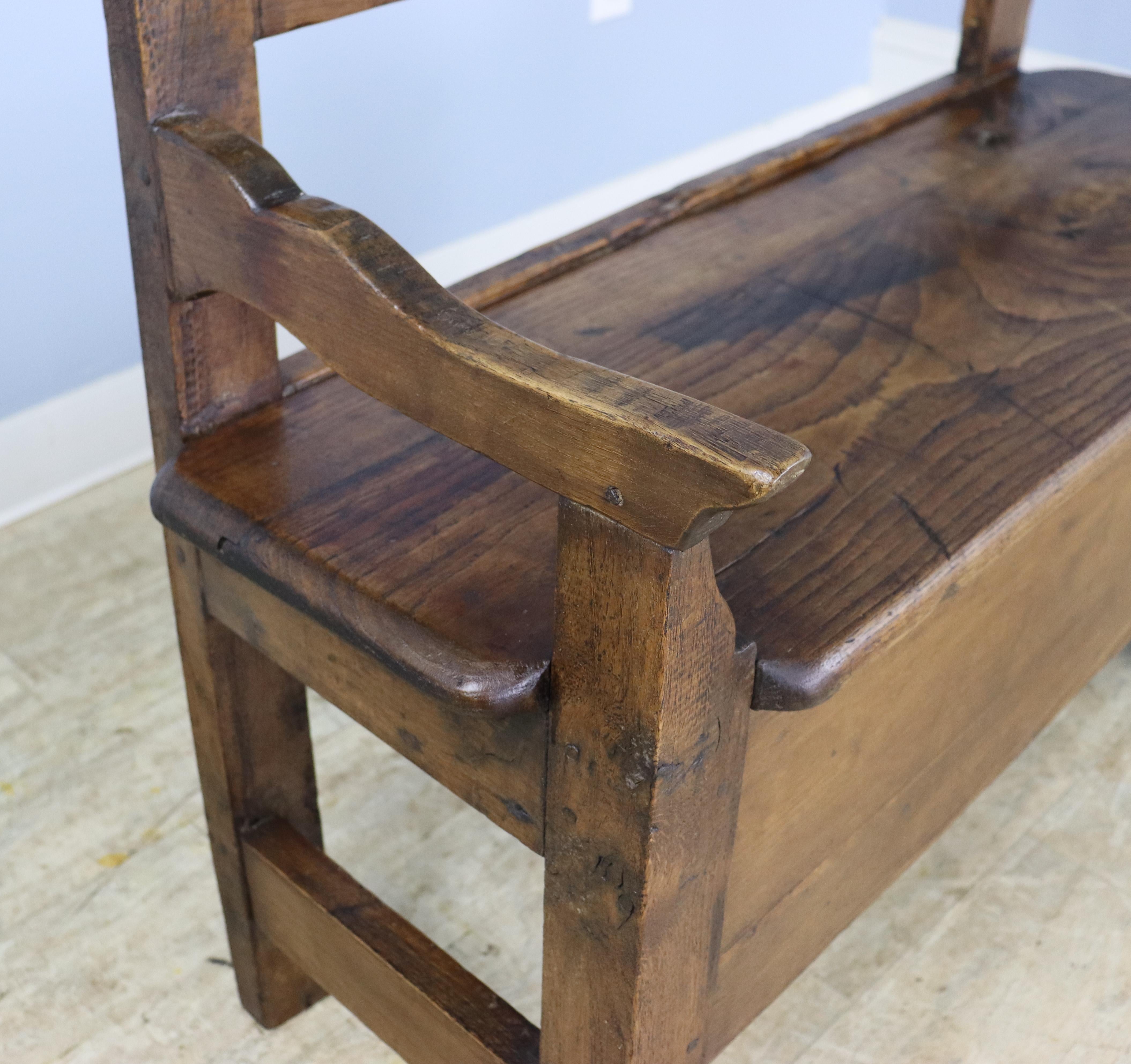 Small Antique Chestnut Seat For Sale 1