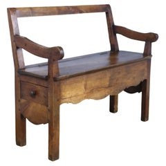 Small Antique Chestnut Seat