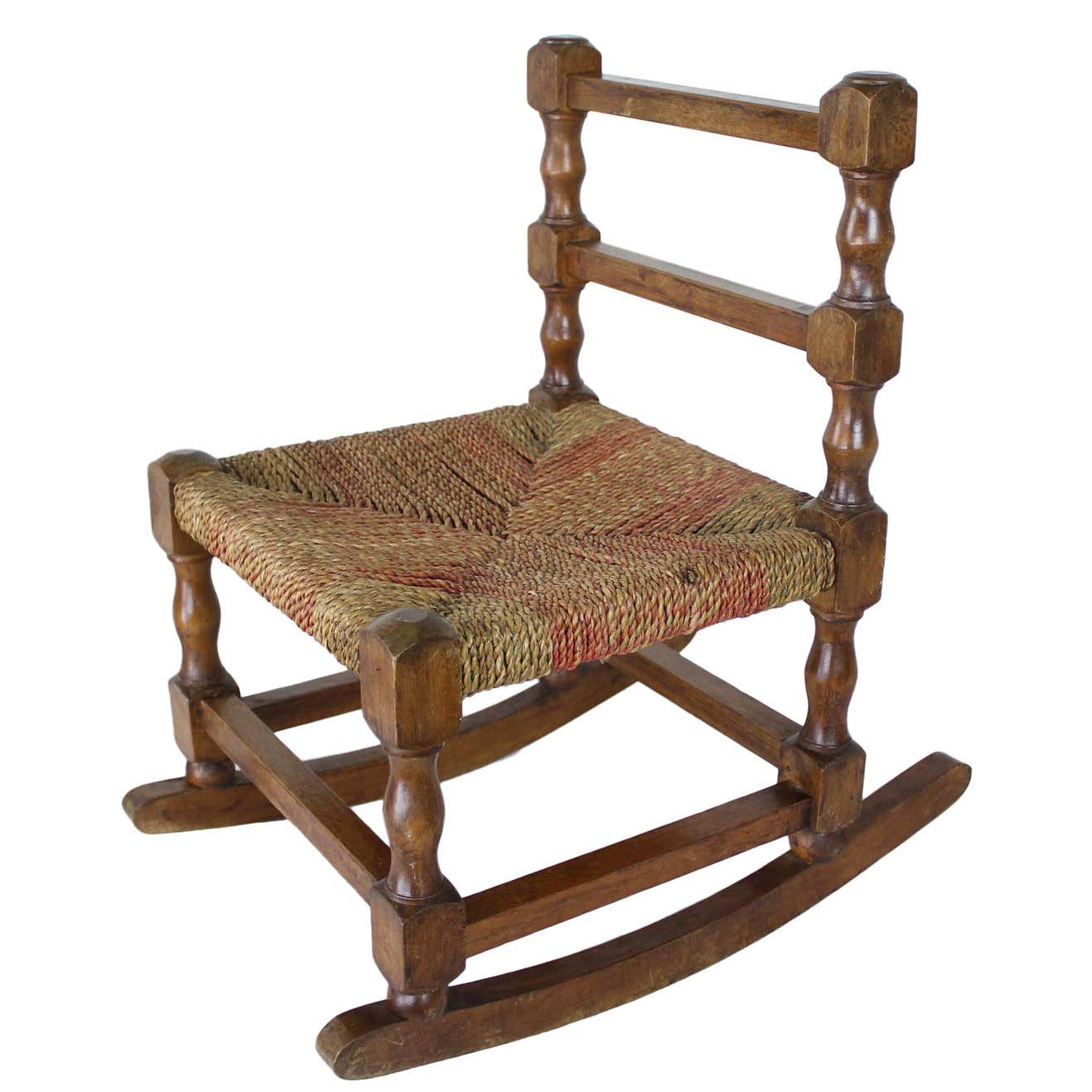 Small Antique Child's String Rocker at 1stDibs | antique child rocker ...
