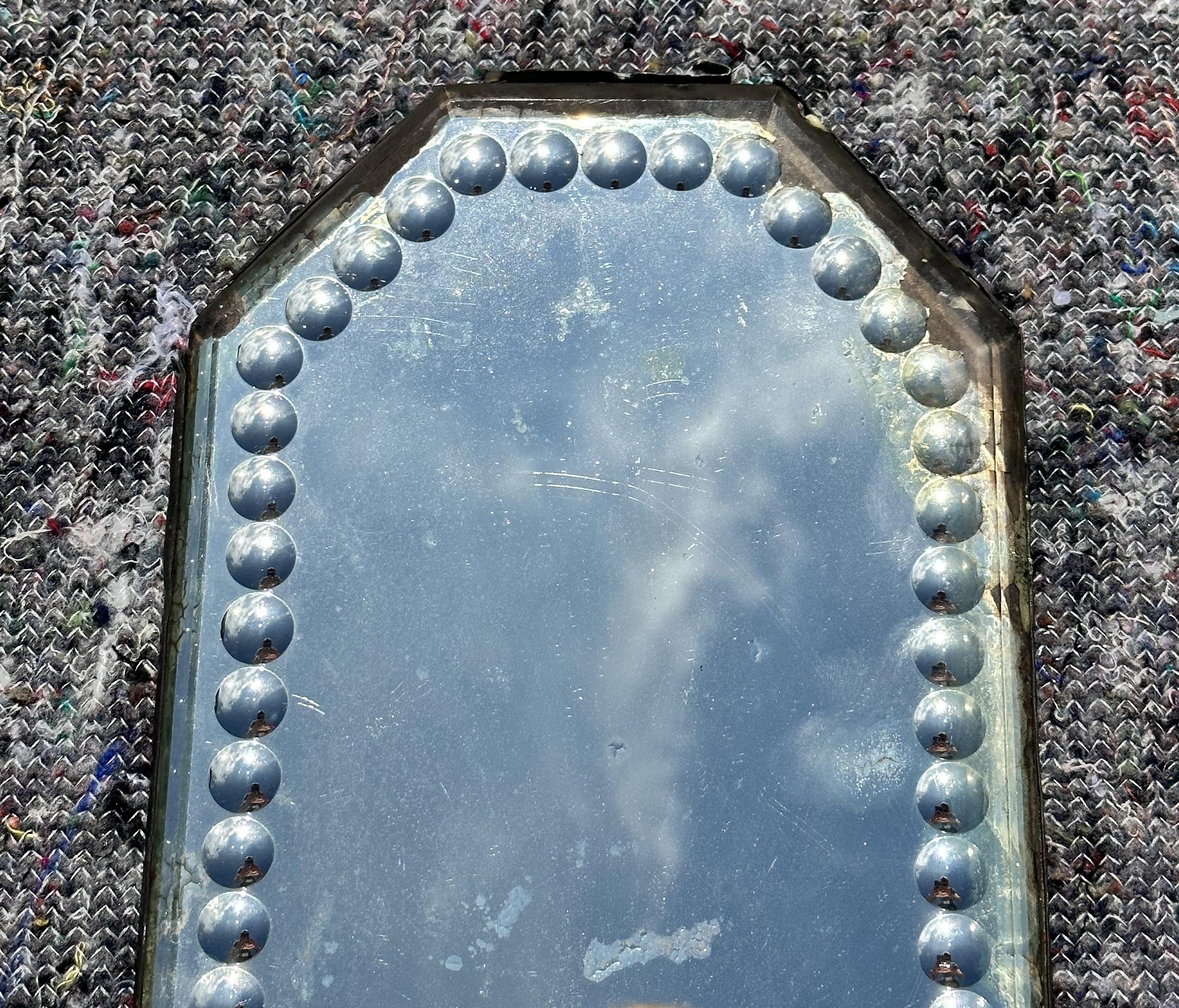 We are delighted to offer for sale this lovely, very collectable, antique circa 1880 Sorcerer's mirror.

I have two of these for sale, an oval and a rectangle with tapered corners, this sale is for the mirror mentioned above only with the other