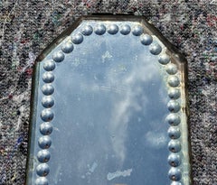 Small Antique circa 1880 Oval Sorcerer's Mirror Stamped Made in England to Back