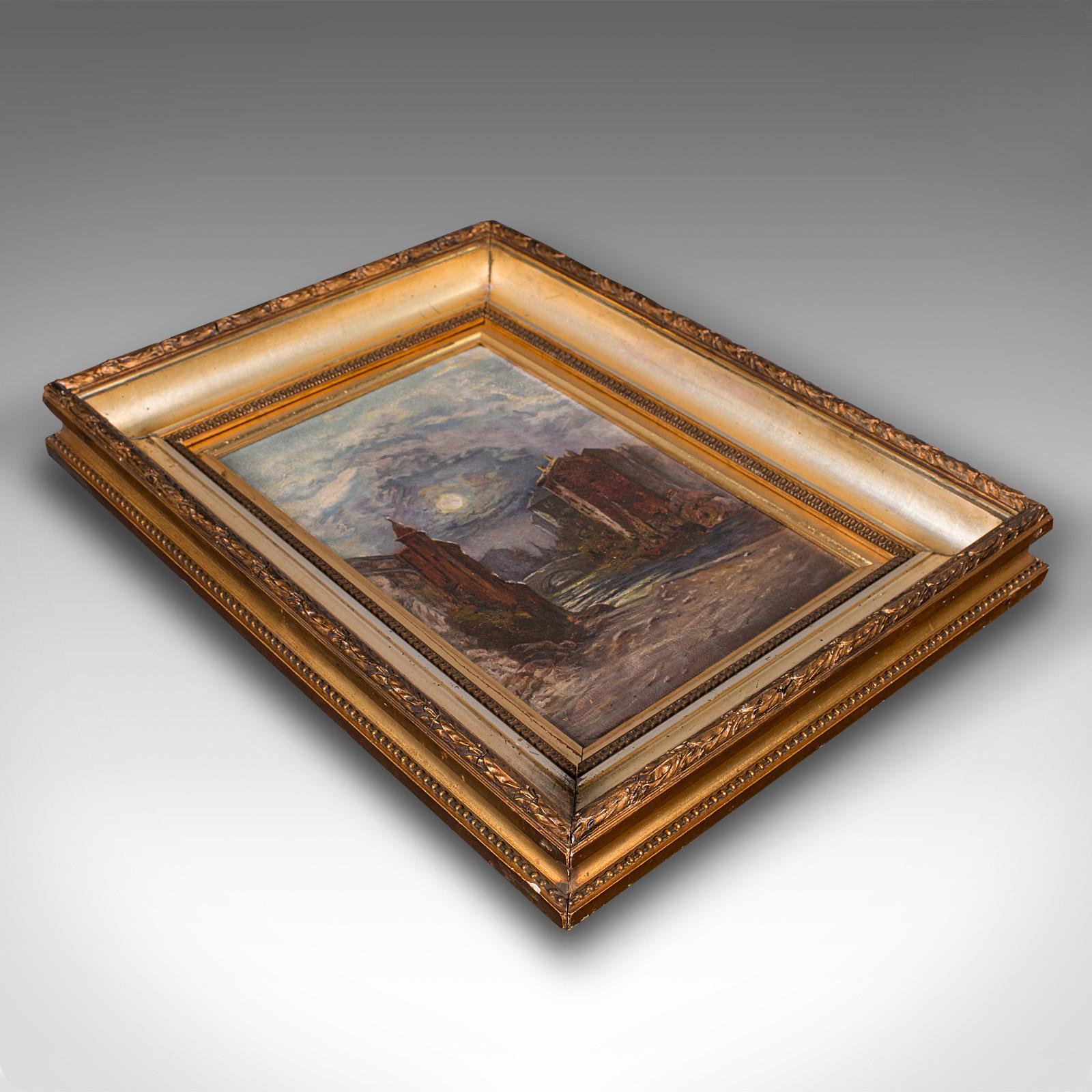 Small Antique Continental School Painting, Framed, Oil on Canvas, Art, C.1920 For Sale 2