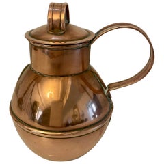 Small Antique Copper Jersey Can