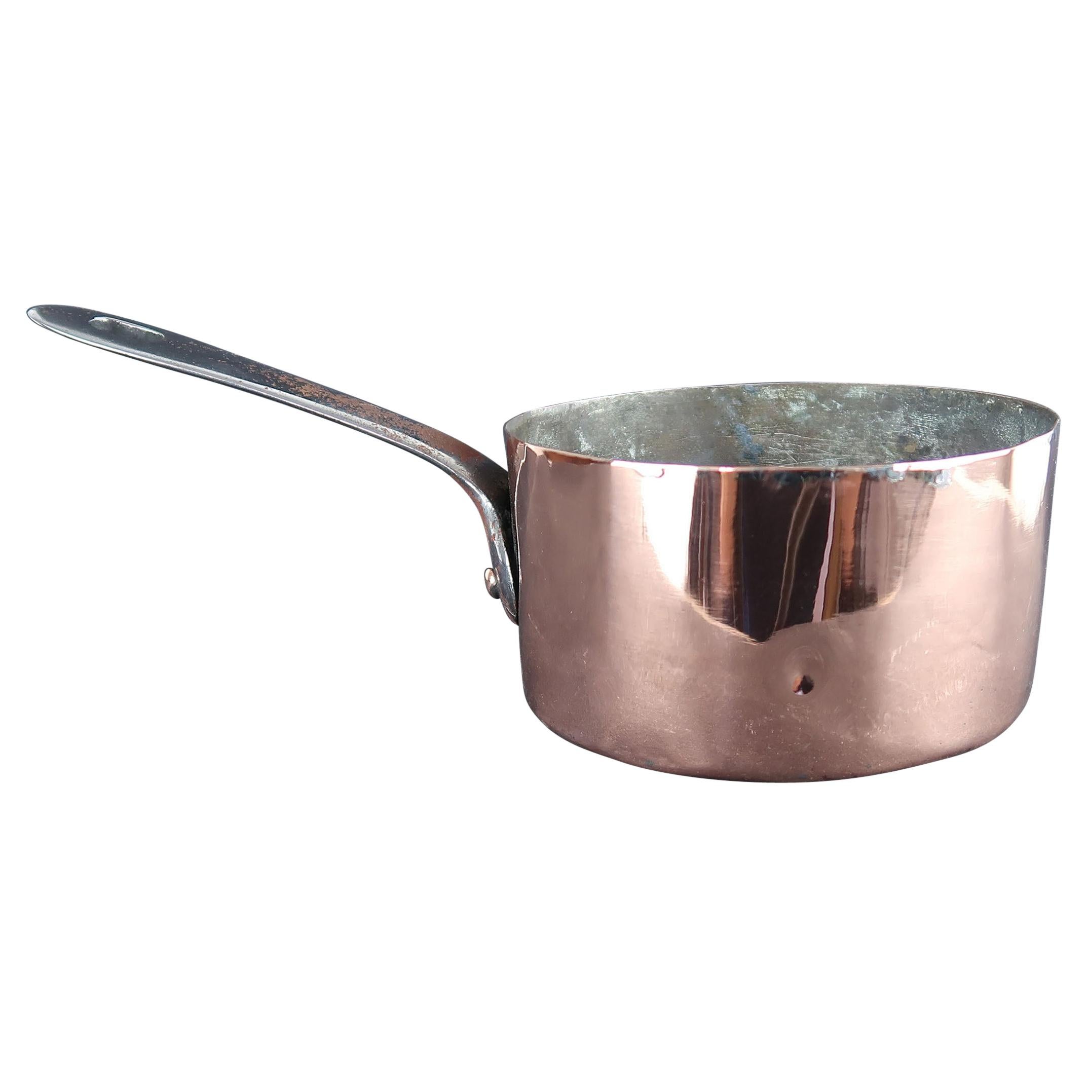 Small Antique Copper Pan, English 19th Century