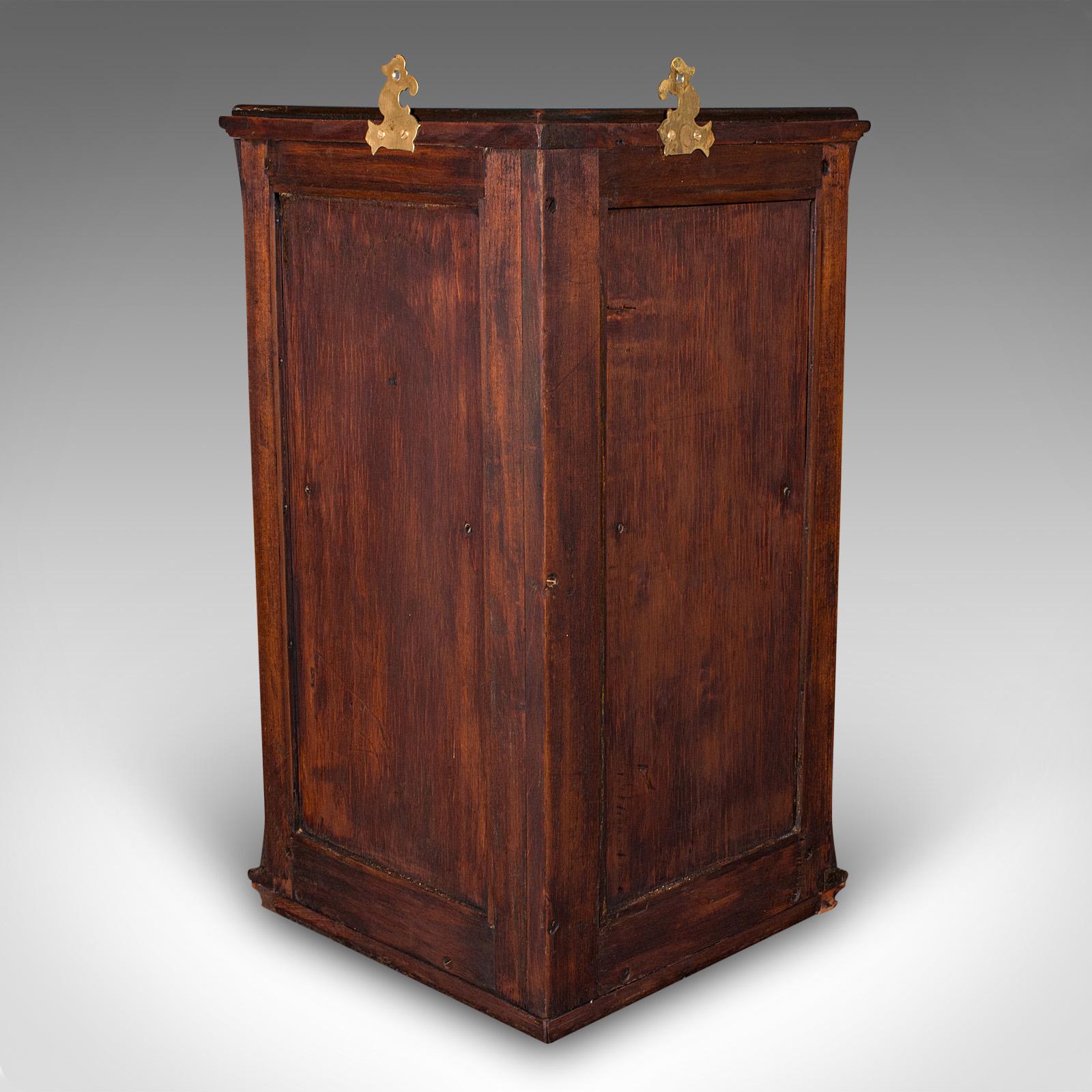 Small Antique Corner Cabinet, English, Georgian Revival, Cupboard, Edwardian in vendita 4
