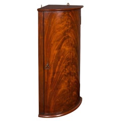 Small Antique Corner Cabinet, English, Kitchen, Bathroom, Wall Cupboard C.1800