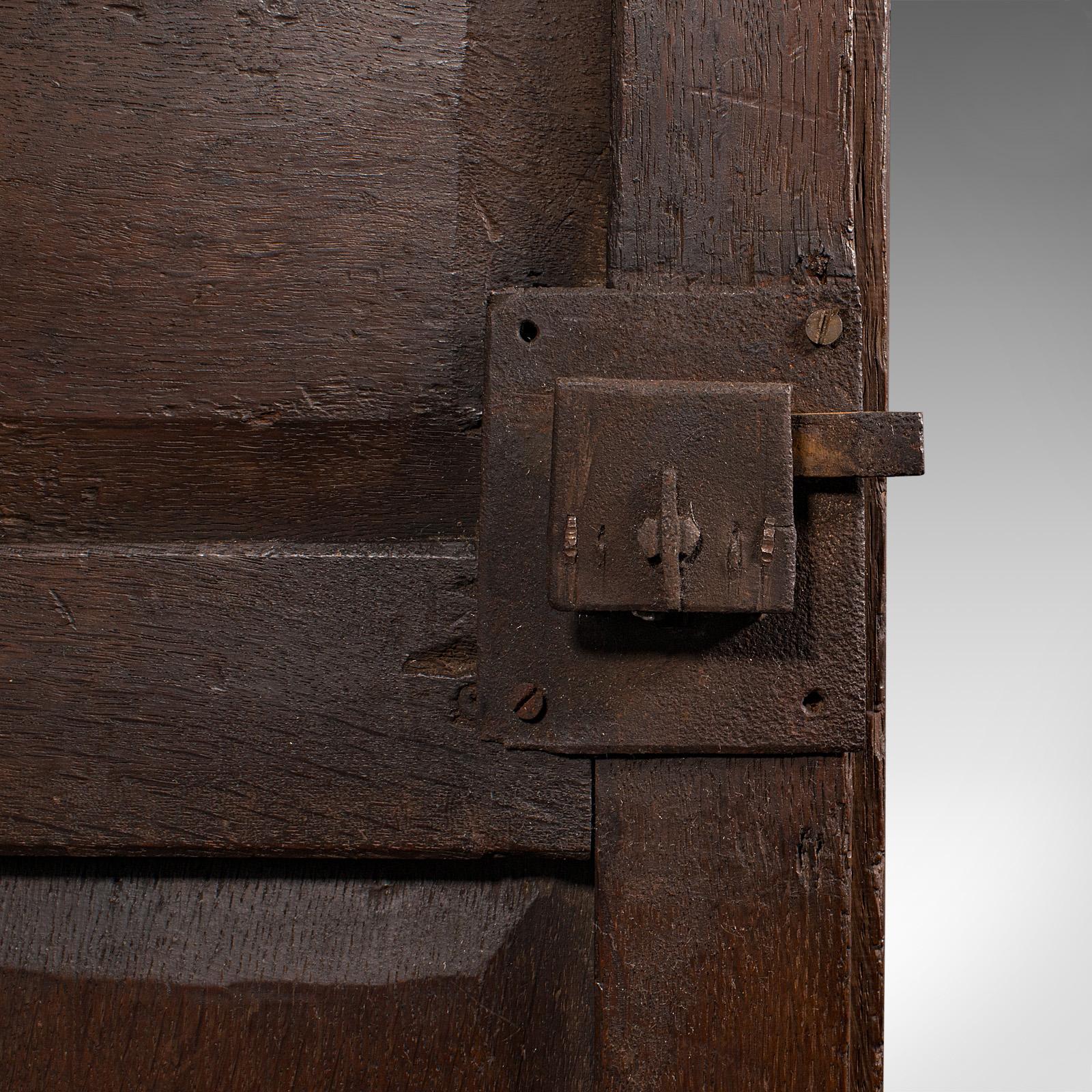 Small Antique Corner Cabinet, English Oak, Wall Cupboard, William and Mary, 1690 4