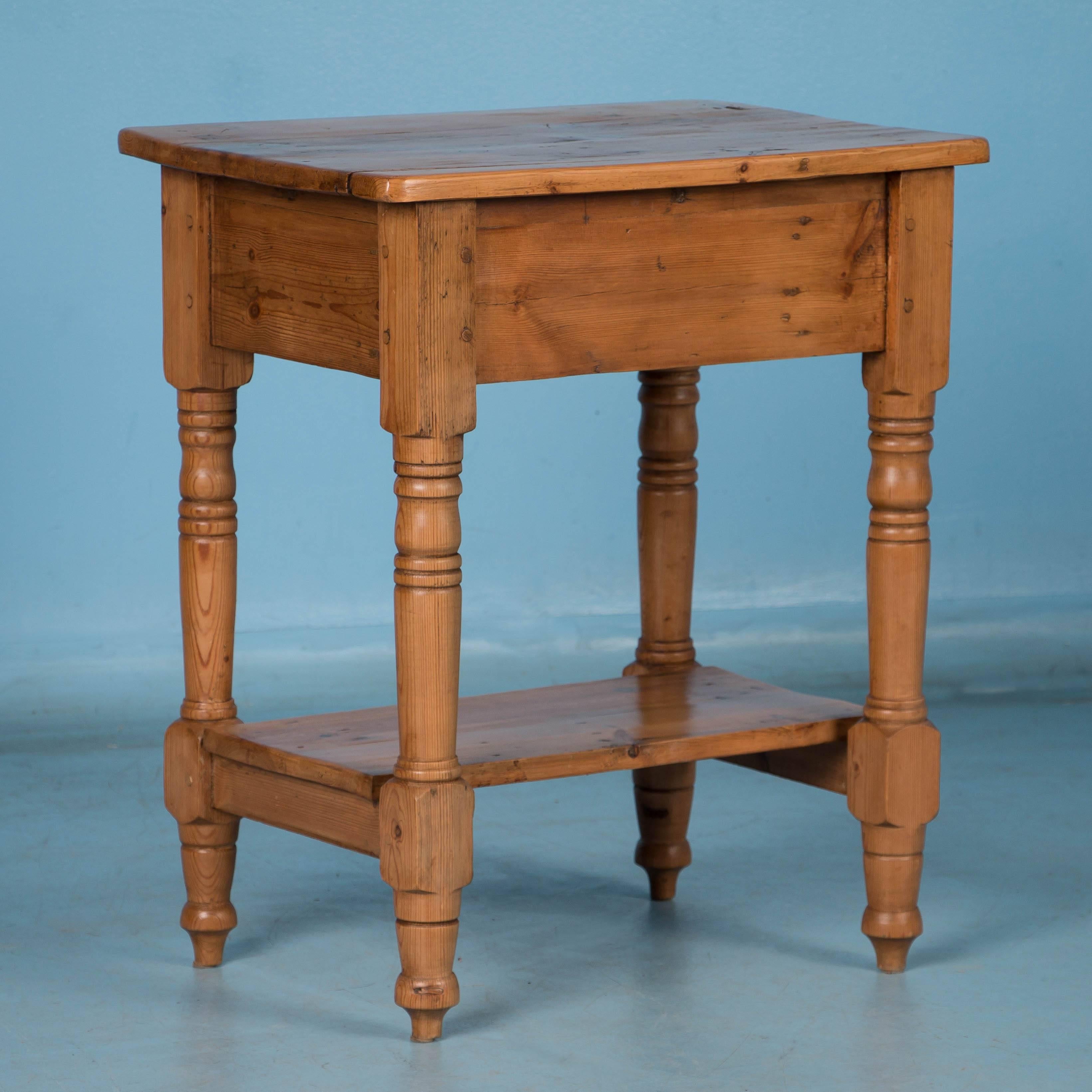 antique pine side table