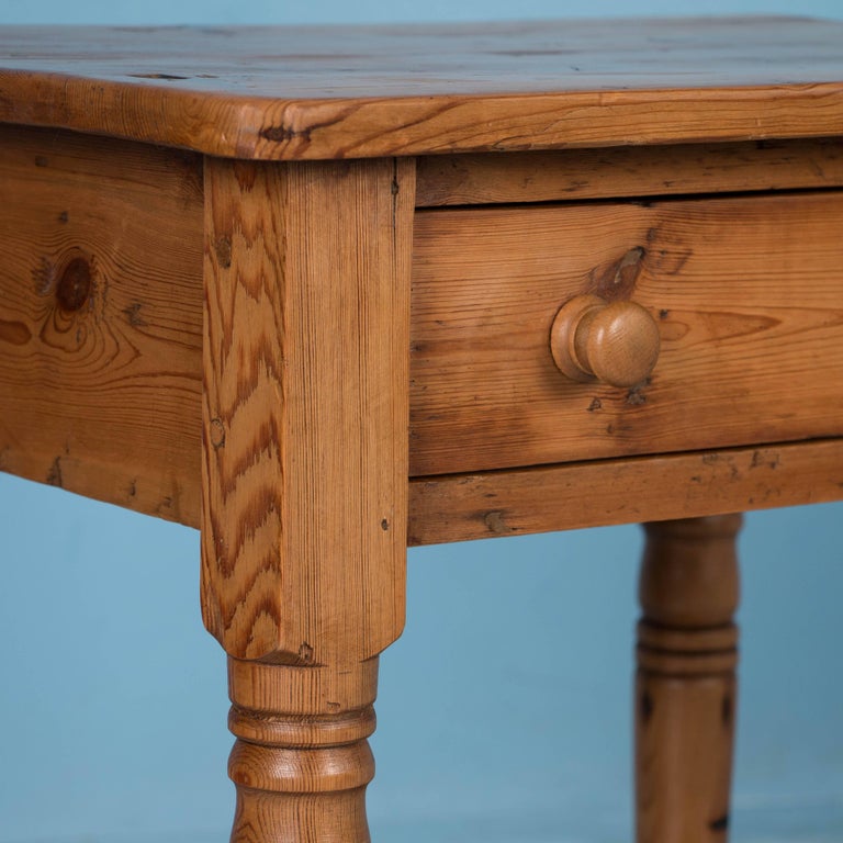 Small Antique Danish Pine Side Table at 1stDibs