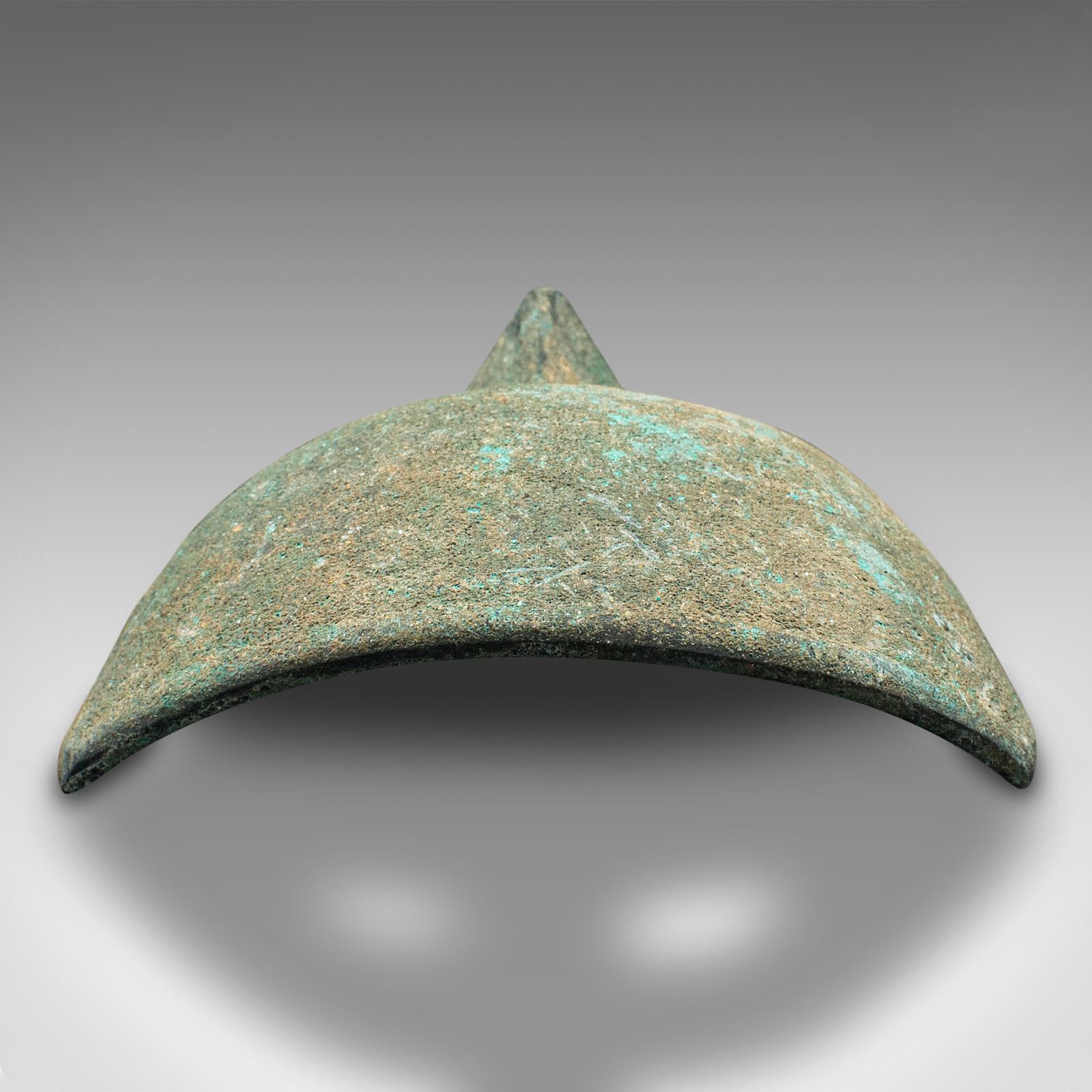 Small Antique Decorative Mask, Continental, Weathered Bronze, Georgian, C.1800 4