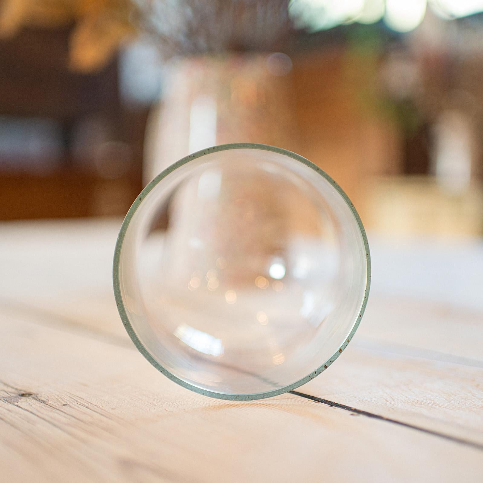 Small Antique Display Dome, English, Glass, Oak, Taxidermy, Showcase, Edwardian For Sale 3