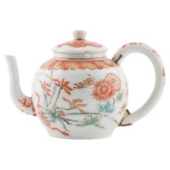 Small Antique early 18C Japanese Porcelain Edo Period Teapot Imari enamel