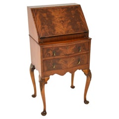 Small Antique Edwardian Bureau on Legs