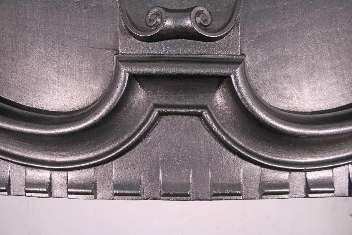 Small Antique Edwardian Cast Iron Fireplace Surround For Sale 2