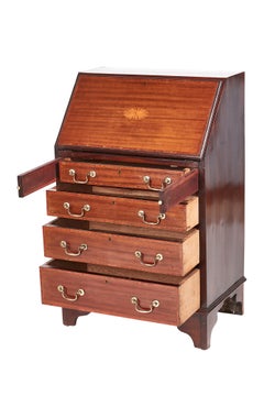 Small Antique Edwardian Inlaid Bureau