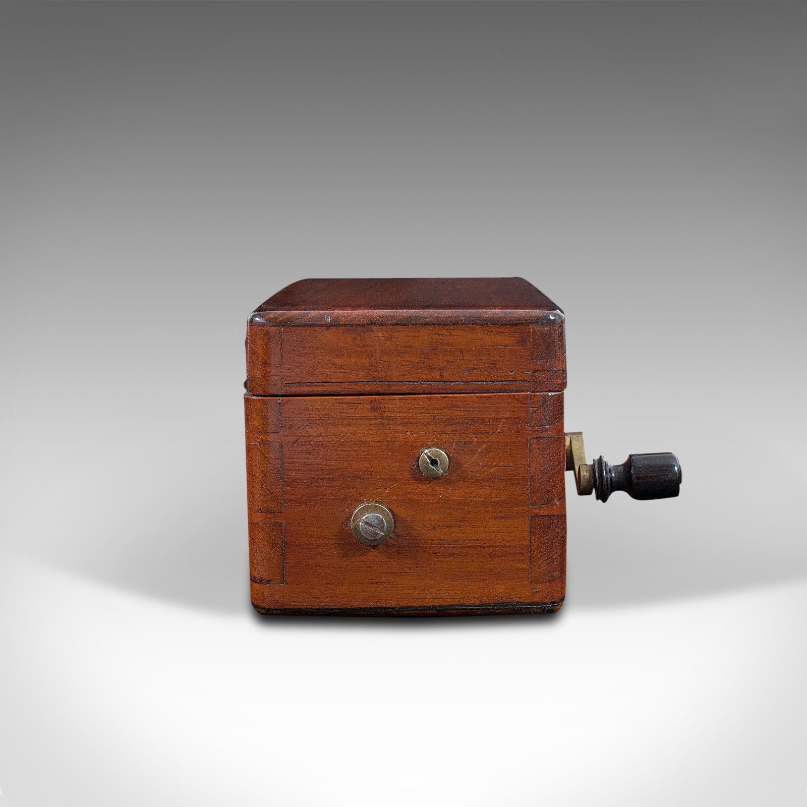 British Small Antique Electric Therapy Machine, English, Scientific, Medical, Victorian