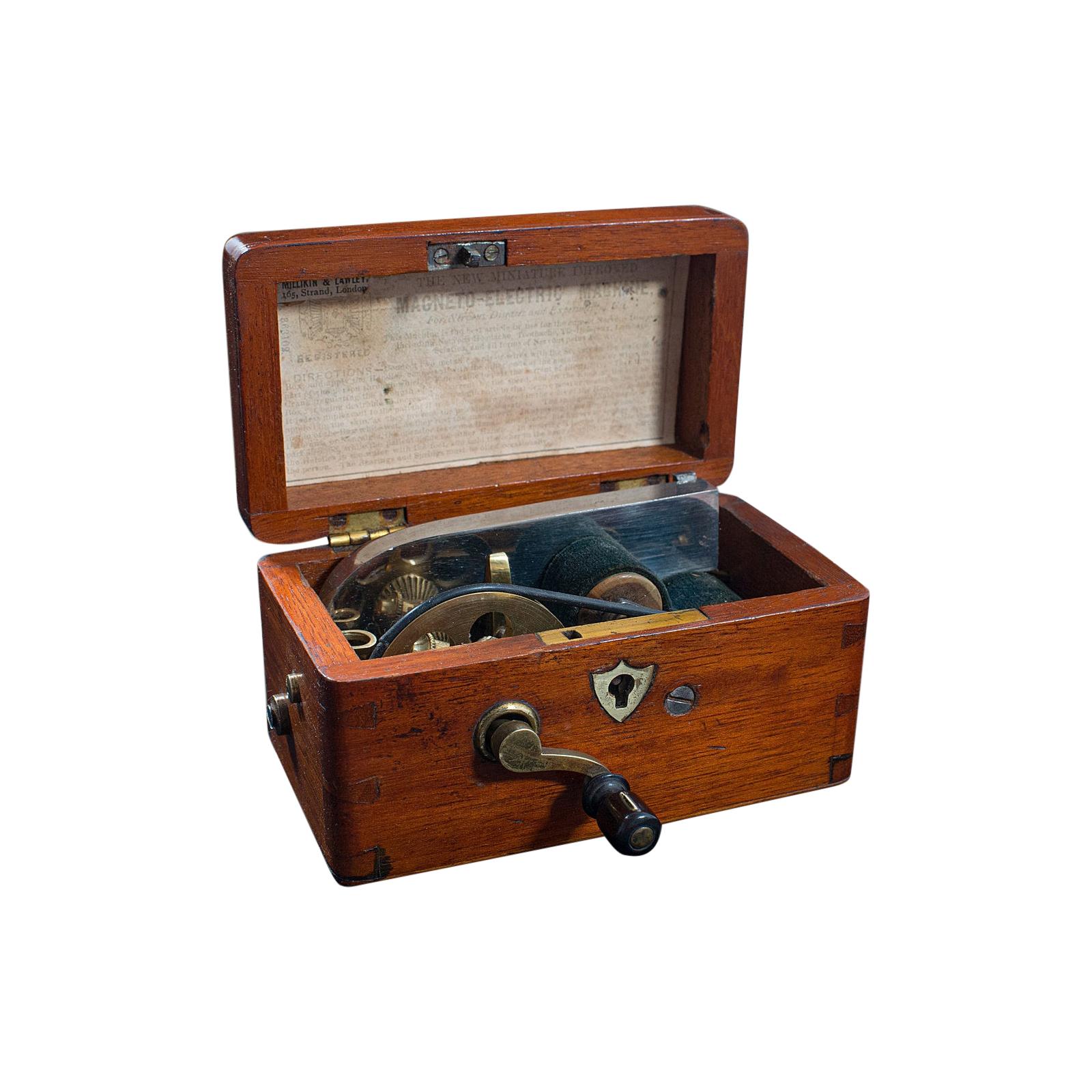 Small Antique Electric Therapy Machine, English, Scientific, Medical, Victorian