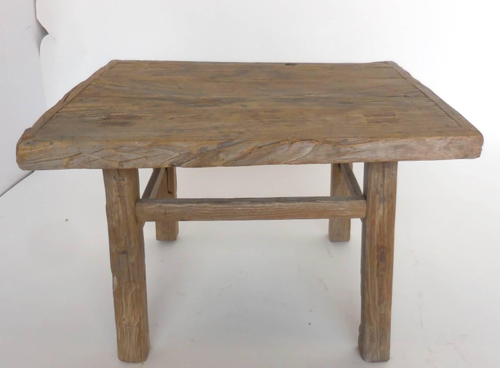 Small Antique Elm Table 5