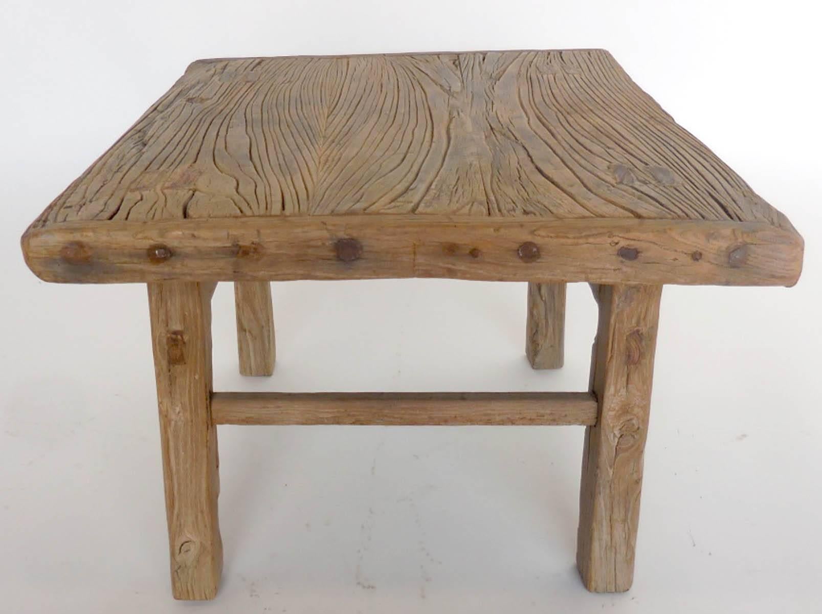 Chinese Small Antique Elm Table