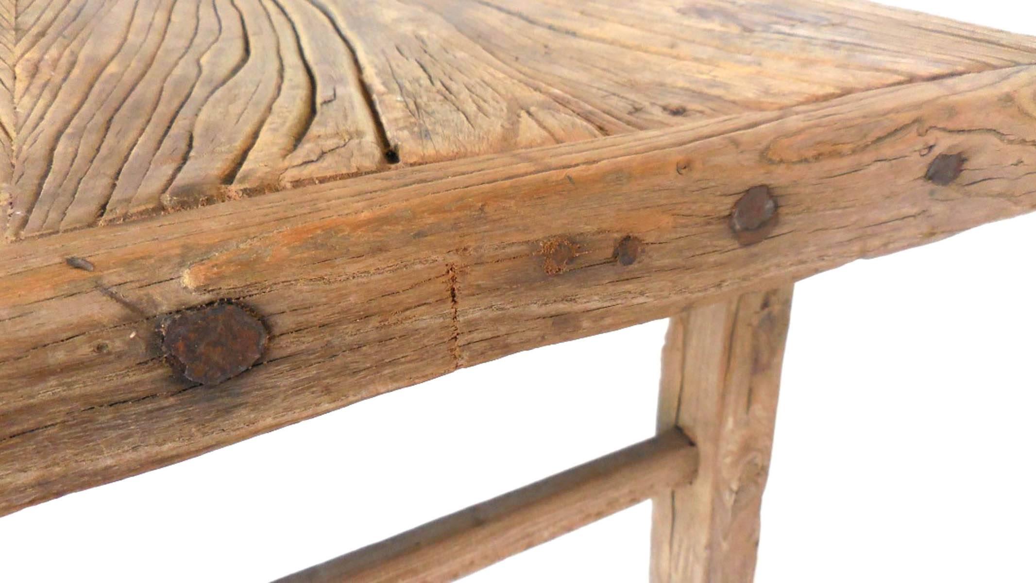 Small Antique Elm Table 2