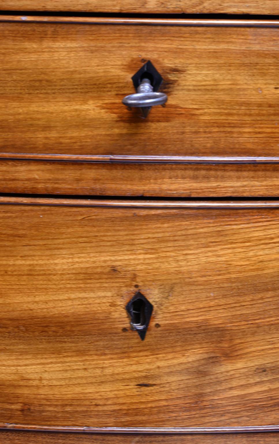 Small Antique Empire Chest of Drawers/Nightstand in West Indies Mahogany, c 1810 5