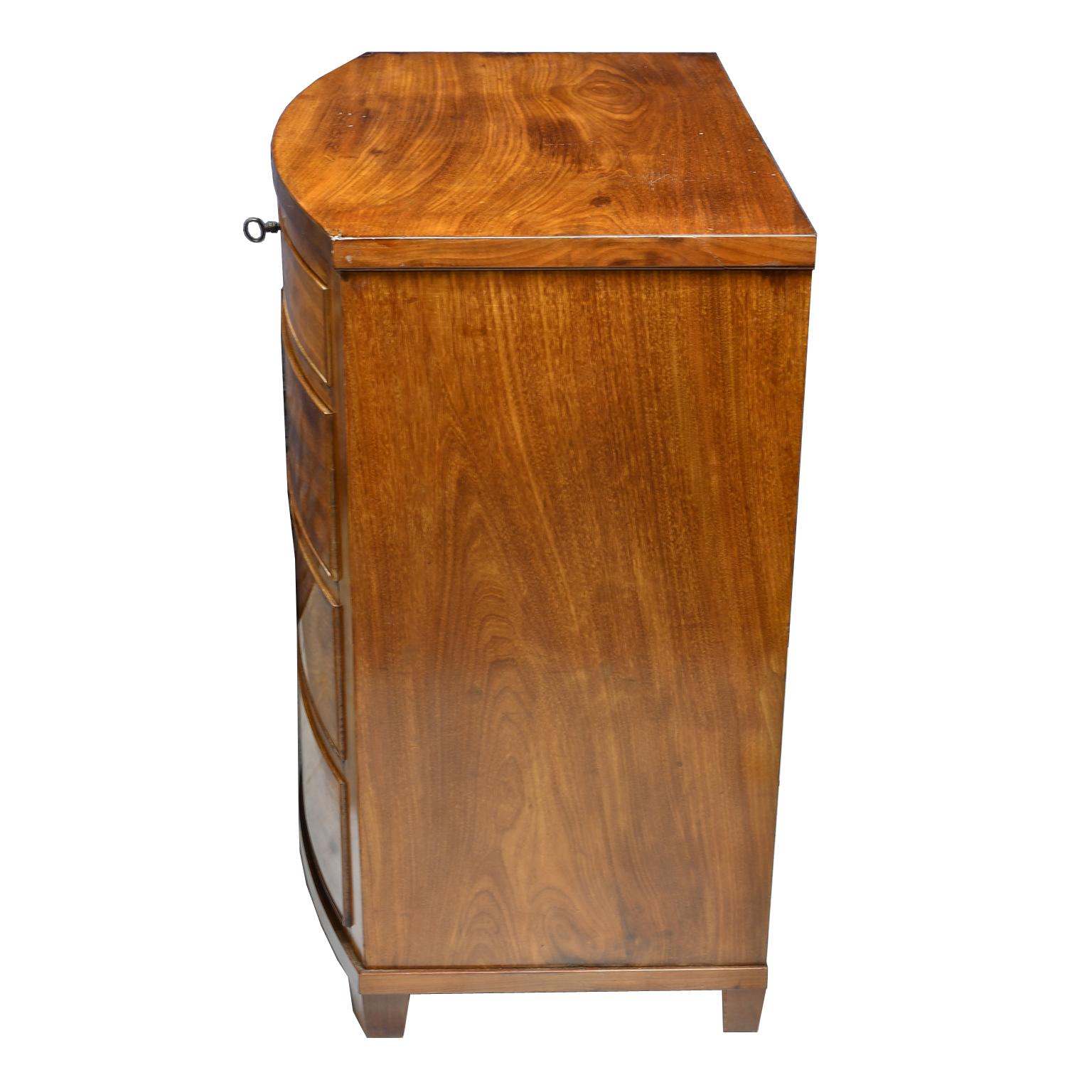 Small Antique Empire Chest of Drawers/Nightstand in West Indies Mahogany, c 1810 1