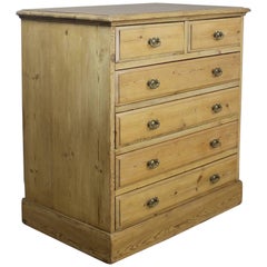 Small Antique English Pine Chest of Drawers