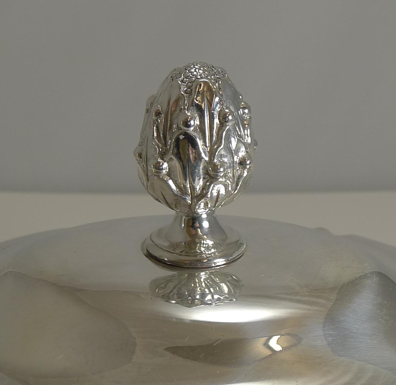 Small Antique English Silver Plated Tureen, circa 1850 2